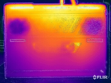 Prueba de resistencia a las temperaturas de la superficie (parte inferior)