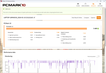 PCMark 10 en batería