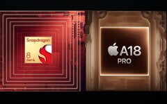 Appleel A18 Pro de Qualcomm y el Snapdragon 8 Gen 4 van a calentar el terreno de los SoC para smartphones. (Fuente de la imagen: Apple, Qualcomm con ediciones)