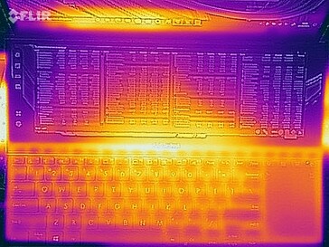 Prueba de esfuerzo de temperaturas superficiales (arriba)