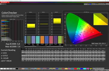 Exactitud de color (Esquema de color automático, espacio de color objetivo P3)