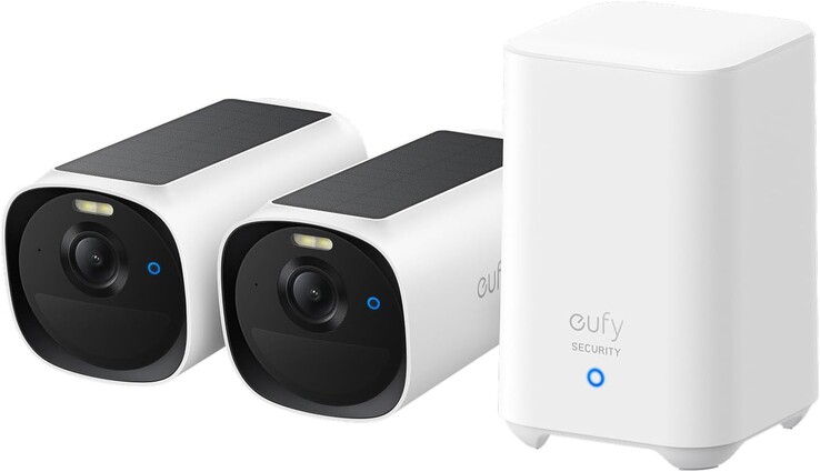 El paquete eufyCam E40 incluye dos cámaras E40 y la HomeBase 2. (Fuente de la imagen: eufy)