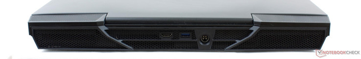 Parte trasera: HDMI 2.0, USB 3.0, alimentación de CA