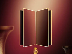 El nuevo teaser de Samsung parece un plegable convencional estilo libro en lugar de su rumoreado smartphone tríptico. (Fuente de la imagen: Samsung)