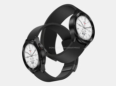 Se espera que el diseño del Galaxy Watch4 Classic regrese con la serie Galaxy Watch6. (Fuente de la imagen: @OnLeaks &amp;amp; MySmartPrice)