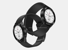 Se espera que el diseño del Galaxy Watch4 Classic regrese con la serie Galaxy Watch6. (Fuente de la imagen: @OnLeaks & MySmartPrice)
