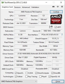 GPU-Z RX Vega 7