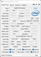 La GPU-Z reconoce un Intel UHD Graphics