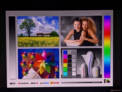 Amplios ángulos de visión de las pantallas OLED
