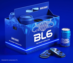 La consola de juegos BL6 de Bud Light. Sí, esto es real. (Imagen a través de Bud Light)