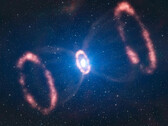 Así, o al menos algo parecido, es como explota una estrella moribunda. (Imagen: ESA/L. Calcada)