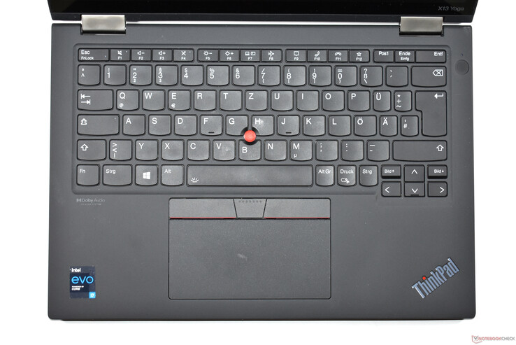 Lenovo ThinkPad X13 Yoga Gen 2: Área del teclado