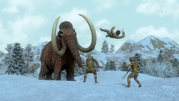 Una imagen que muestra un mamut en *Dawn of Man*.