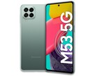 El Galaxy M53 5G estará disponible en tres colores. (Fuente de la imagen: Samsung)