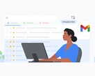 Imagen artística de una persona utilizando Gmail. (Fuente de la imagen: Blog de Google)