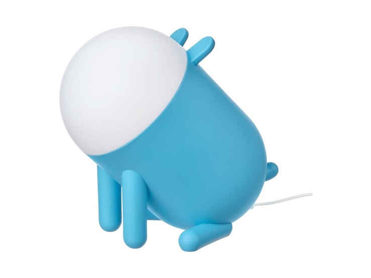 Una imagen de la lámpara de mesa LED Grejsimojs de IKEA sobre fondo blanco