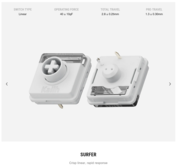 Especificaciones del interruptor lineal Lofree Flow 2 Surfer. (Fuente de la imagen: Lofree)