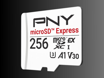 Tarjeta flash microSD Express de 256 GB de PNY (Fuente de la imagen: PNY PR)