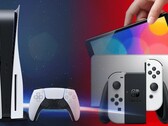El precio de PS5 podría modificarse para reflejar el posible éxito de ventas de la Nintendo Switch OLED. (Fuente de la imagen: Sony/Nintendo - editado)