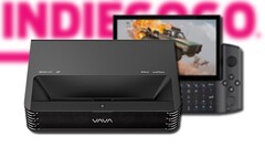 El proyector VAVA Chroma superó al GPD WIN 3 para convertirse en la campaña más financiada en Indiegogo en 2021. (Fuente de la imagen: VAVA/GPD/Indiegogo - editado)