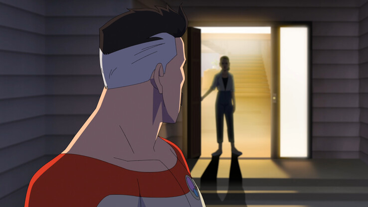 Para Omni-Man, el momento de mayor riesgo de este episodio no es la batalla a vida o muerte de su clímax. Es éste.