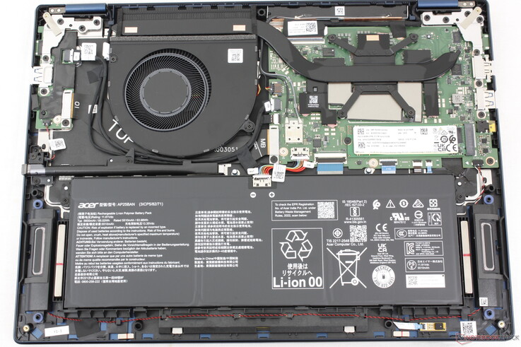 Placa base del Acer Swift Spin 14 AI de 2026