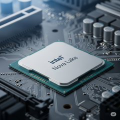Render artístico de la CPU Nova Lake de Intel. (Fuente de la imagen: Google Gemini)