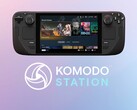 Cubierta de vapor mostrada con el logotipo de la Estación de Komodo