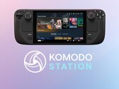 Cubierta de vapor mostrada con el logotipo de la Estación de Komodo