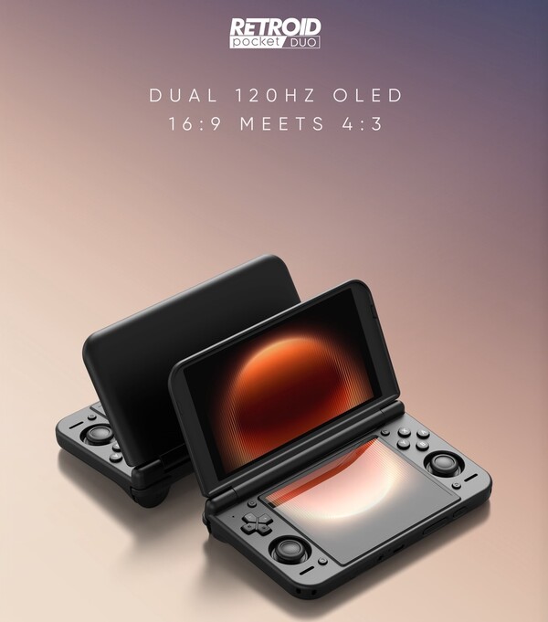 El Retroid Pocket Duo cuenta con dos pantallas de 120 Hz.