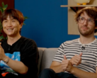 Una captura de pantalla de una entrevista en la que aparecen Choi Ji Won y Guillaume Broche (imagen soruce: Lies of P YT)