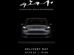 Ya se han enviado las invitaciones oficiales para el evento del día de entrega del Tesla Model Y (Imagen: Electrek)