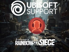 Aparecen los logotipos de soporte de Ubisoft y de Rainbow Six Siege (Fuente de la imagen: Soporte de Ubisoft con modificaciones)