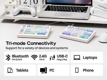 Soporta Bluetooth y conectividad de 2,4 GHz. (Fuente de la imagen: Epomaker)