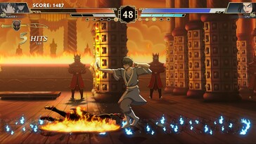 En la imagen: una captura de pantalla del juego «Avatar Legends: The Fighting Game».