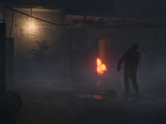 En la imagen, un fotograma del tráiler oficial de Operation: Outbreak, que muestra a un zombi junto a una hoguera sobre un fondo oscuro. (Fuente de la imagen: Steam)