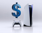 La consola PS5 se muestra debajo del símbolo del dólar (Fuente de la imagen: Sony PlayStation con ediciones)