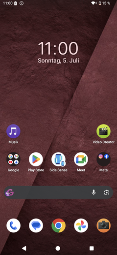 Reseña del Sony Xperia 1 VIII: interfaz de usuario de Android