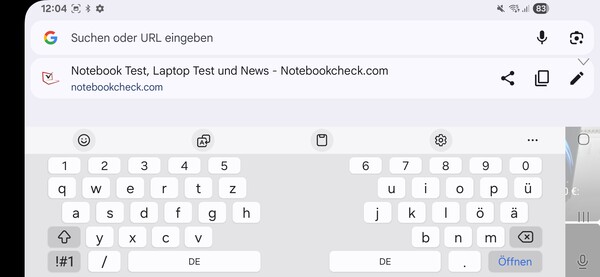 Teclado horizontal