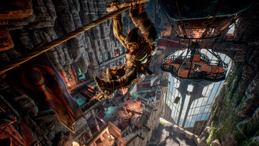 Una imagen que muestra un entorno de Styx: Shards of Darkness.