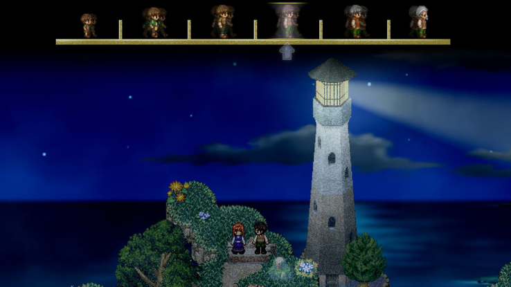 To the Moon tiene una atmósfera bastante oscura y melancólica, acorde con la temporada. (En la imagen: una captura de pantalla de To the Moon.)