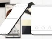 La patente del teléfono Flip de Xiaomi toma mucho prestado tanto del Pixel 6 como del Galaxy Z Flip3. (Fuente de la imagen: Google/Samsung/CNIPA - editado)