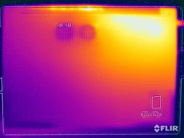 Temperaturas superficiales de las pruebas de resistencia (abajo)