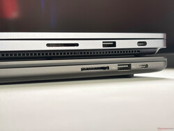 El Surface Laptop Ultra (arriba) es notablemente más grueso que el ProArt P16 (abajo).