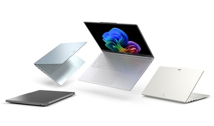 El Acer Swift Air 16 está disponible en cuatro colores. (Fuente de la imagen: Acer)