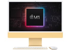 El nuevo iMac de 24 pulgadas Apple incorpora el chip M1 y una diagonal de pantalla real de 23,5 pulgadas. (Fuente de la imagen: Apple - editado)