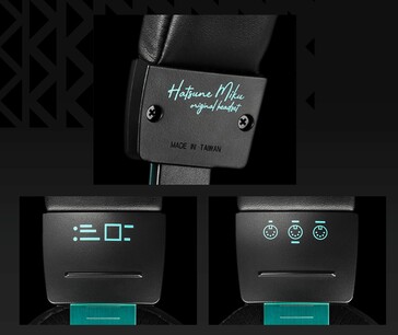 Los elementos de diseño de Miku se pueden encontrar en los auriculares Audio-Technica Hatsune Miku ATH-M50xSTS-USB MIKU. (Fuente de la imagen: Audio-Technica)