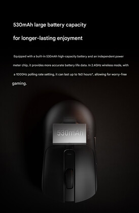 Duración de la batería del Xiaomi Gaming Mouse 2 (traducción automática)