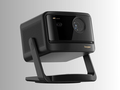 Proyector Dangbei DBOX02 Pro 4K sobre soporte cardán (Fuente de la imagen: Dangbei PR)
