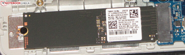 Un SSD NVMe sirve como unidad de sistema.